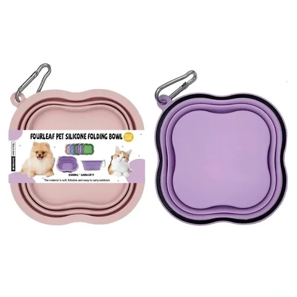 Pet Collapsible Outdoor Silicone Non-Toxic Bowl